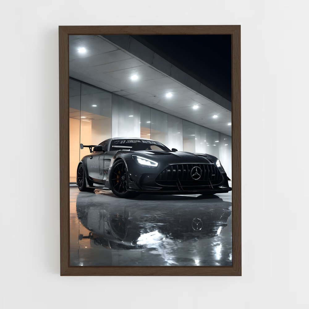 Poster Élégance Amg GT Black Série – affiche Mercedes (vue 5)